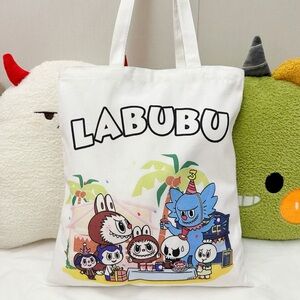 New Labubu Canvas Tote Bags